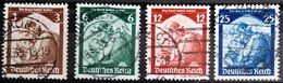 ALLEMAGNE EMPIRE                       N° 524/527                         OBLITERE - Used Stamps