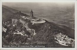 D-06537 Kelbra - Kyffhäuser - Denkmal Mit Ausgegrabener Unter - Und Oberburg - Luftbild - Aerial View - Kyffhäuser