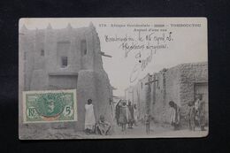 SOUDAN - Affranchissement De Tombouctou Sur Carte Postale En 1908 Pour La France - L 71176 - Brieven En Documenten