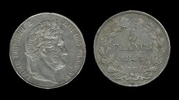 5 FRANCS LOUIS - PHILIPPE I  1845 W (LILLE) . - 5 Francs