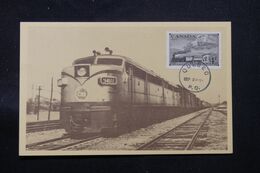 CANADA - Carte Maximum En 1951 - Train - L 71210 - Maximumkaarten