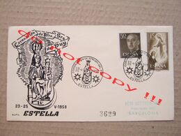 Spain / Cover Letter - ESTELLA ( 1958 ) - Barcelona