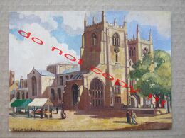 By Robert Whitmore / St. Margaret's Church And Market Place, King's Lynn. - Robert