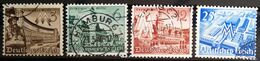 ALLEMAGNE EMPIRE                       N° 663/666                   OBLITERE - Used Stamps