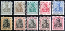 ALLEMAGNE EMPIRE                       N° 66/75                       NEUF* - Unused Stamps