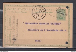 Postkaart Met Speciale Stempel Naar Gand - 1915-1920 Albert I
