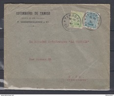 Brief Van Temsche Tamise Naar Gand - 1915-1920 Alberto I