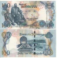 BOTSWANA   100  Pula    P29a  Three Chiefs (Sebele I, Bathoen I, Khama III)  - Diamonds Mining At Back ( 2004 )  UNC - Botswana