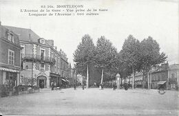 1918 - MONTLUCON - L'Avenue De La Gare - Vue Prise De La Gare - Longueur De L'Avenue  : 400 Mètres - Montlucon