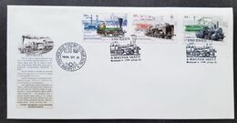 Hungary Railway 1996 Transport Train Vehicle Locomotive Trains (stamp FDC) - Lettres & Documents