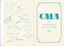 PROGRAMME , Gala Des Compagnons De La Musique , Au Profit De L'église De GUERNES , Dédicacé, 1949, Frais Fr 1.95 E - Programmes