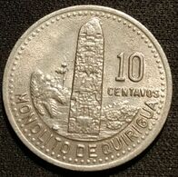 GUATEMALA - 10 CENTAVOS 1991 - KM 277.5 - ( Non-magnétique ) - Guatemala