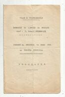 Programme, Chatellerault ,harmonie De L'école De Musique , Concert 1956 ,théâtre Municipal, Frais Fr 1.55 E - Programma's