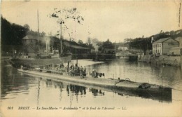 SOUS MARINS  BREST  " Archimède " - Submarines