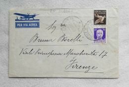 Busta Di Lettera Per Via Aerea Da P.M. 99 Per Firenze 1939 - Storia Postale (Posta Aerea)