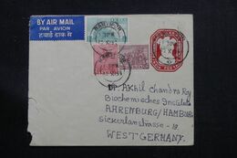 INDE - Entier Postal + Compléments De Santipur En 1954 Pour L 'Allemagne - L 71368 - Enveloppes