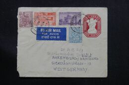 INDE - Entier Postal + Compléments De Santipur En 1954 Pour L 'Allemagne - L 71386 - Covers