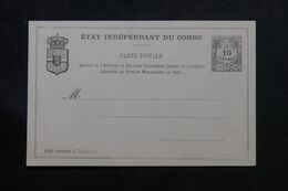 CONGO BELGE - Entier Postal Non Circulé - L 71388 - 1884-1894