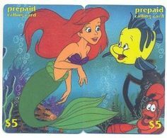 Disney $5 Canada, 2 Prepaid Calling Cards, PROBABLY FAKE, # Fd-9 - Puzzles