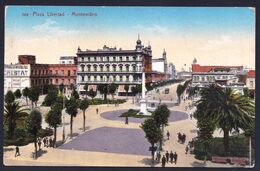 OLD CPA - URUGUAY - Plaza Libertad MONTIVIDEO 1912 - Sent To Brussels - Uruguay