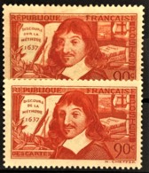 FRANCE 1937 - MNH - YT 341, 342 - 90c - Descartes - Neufs