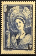 FRANCE 1938 - MLH - YT 388 - 1,75F - Champagne - Ungebraucht