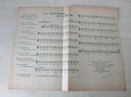 12-ANCIENNE DOUBLE PARTITIONS MUSIQUE & CHANT - CHANSON DU COEUR & TEL QU'IL EST - 1937 - Liederbücher