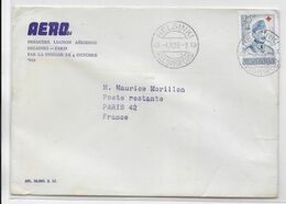 1953 - ENVELOPPE 1° LIAISON AERIENNE FINNAIR HELSINKI (FINLANDE) => PARIS - Briefe U. Dokumente