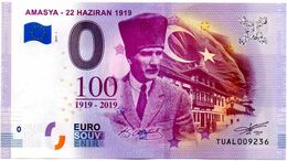 Billet Touristique - Turquie - 0 Euro - Amasya  - (2019-1) - Essais Privés / Non-officiels