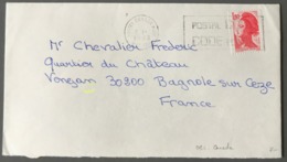 France Gandon Issue De Roulette - OBL CANADIENNE Sur Enveloppe - (C1375) - 1961-....