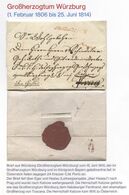 Vorphila Brief Mit Inhalt Aus Würzburg Großherzogtum Würzburg Nach Prag Weiter Nach Katzow Österreich 15.6.1810 - [1] Prefilatelia