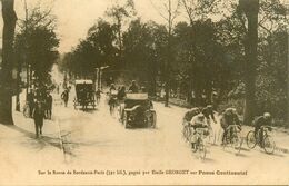 Cyclisme * Course De Vélo Bordeaux Paris * Gagné Par Le Coureur Cycliste Emile GEORGET Sur Pneus Continental - Wielrennen