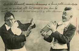 Bergeret * 1905 * Les Clowns , Une Douche à L'eau De Seltz ! * Siphon Ancien * Thème Clown Cirque Circus - Bergeret