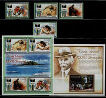 AITUTAKI  2000 SUMMER OLYMPICS GAMES SYDNEY MI No 767-70 BLOCK 84 MNH VF !! - Eté 2000: Sydney - Paralympic