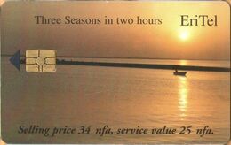 Erithrea - Eritel, ER-ERI-0011, Three Seasons In Two Hours - The Lake (New Logo), 25 Nfk, Used - Eritrea