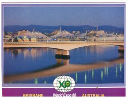 (M 13) Australia - QLD - Brisbane World Expo 88  (with Stamp) - Brisbane