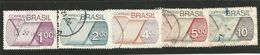 Brazil (1974/75): Engraving Series (5 Stamps). Full Set. Used - Collections, Lots & Series