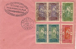 1946 - Enveloppe Philatélique  De COTONOU  Affr. 2 F ( Petites Valeurs )  FOIRE-EXPOSITION - Covers & Documents