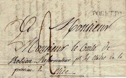 1836- Royaume De Sardaigne - Comté De NICE - Lettre De POGETTO - 1792-1815: Conquered Departments