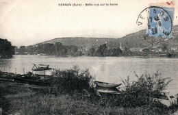 Vernon (Eure) Belle Vue Sur La Seine, Bateaux - Carte De 1929 - Vernon