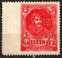 Prince Józef Poniatowski Lithuania Marshal General Soldier 1917 POLAND Na Biednych Charity Label Vignette Cinderella MH - Used Stamps