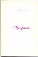 Brochure Dichtbundel Minipauze - Rik Lanckrock Uit Gent - 1984 - Poésie