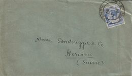 Kenya Lettre Pour La Suisse 1930 - Kenya & Oeganda