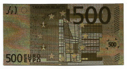 BILLET / 500 EURO EN OR FIN CARAT - NEUF - 500 Euro