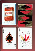 WINSTON CIGARETTES AMERICAINES JEUX DE 54 CARTES A JOUER BY BROWN BIGELOW MINNESOTA USA PLAYING CARDS REDI SLIP FINISH - Reclame-artikelen