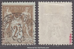 2Fr Sage Oblitéré TB (Y&T N° 105, Cote 55€) - 1898-1900 Sage (Type III)