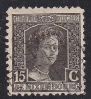 Lussemburgo, 1914/17 - 15c Grand Duchess Marie Adelaide - Nr.99 Usato° - 1914-24 Marie-Adelaide