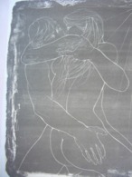 TREMOIS  Lithographie Couple Nue / Signée Au Crayon Papier / Numérotée   /  37cm X 27.7cm - Lithographien