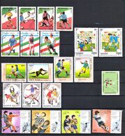 MF Tematica Sport, Calcio - 20 Francobolli Dedicati Ai Campionati Mondiali Italia '90 - Usati/Used - Ohne Zuordnung
