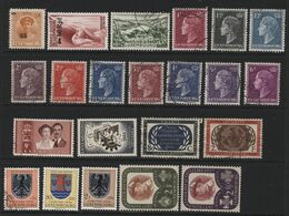 Luxembourg (52) 1927-61 Collection Of 37 Different Stamps. Used & Unused. - Colecciones
